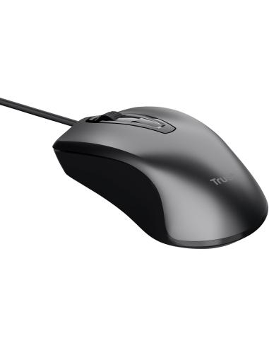 Trust Carve Ratón Óptico USB 1200 DPI Negro