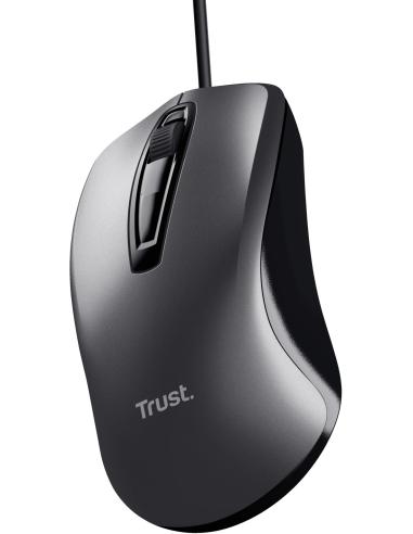 Trust Carve Ratón Óptico USB 1200 DPI Negro