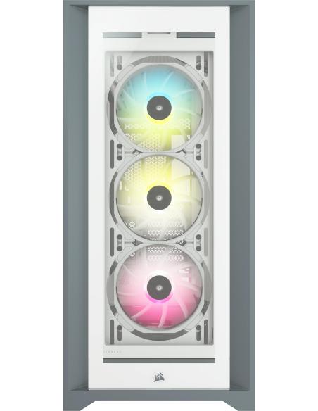 Corsair iCUE 5000X RGB Cristal Templado USB 3.0 Blanca