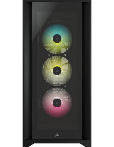 Corsair iCUE 5000X RGB Cristal Templado USB 3.0 Negra