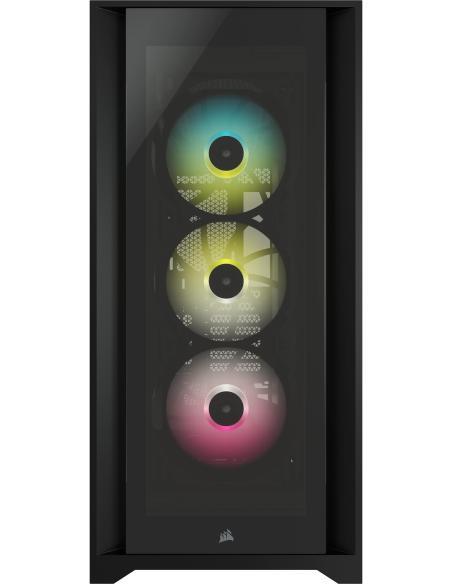 Corsair iCUE 5000X RGB Cristal Templado USB 3.0 Negra