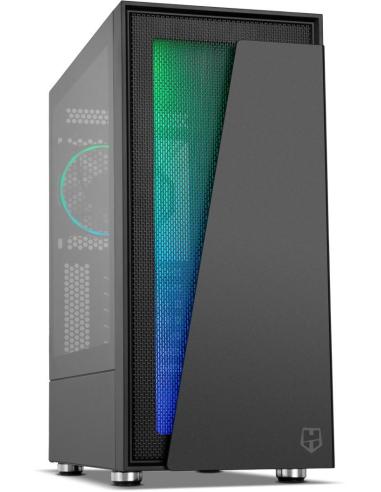 Nox Hummer Blaster Cristal Templado USB 3.0 aRGB Negro