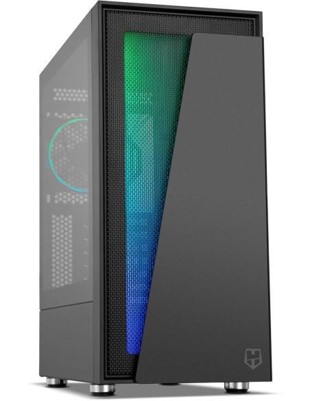 Nox Hummer Blaster Cristal Templado USB 3.0 aRGB Negro