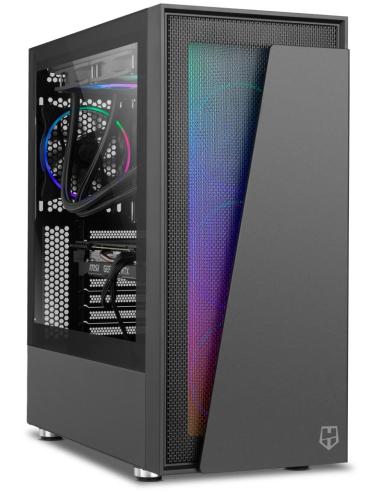 Nox Hummer Blaster Cristal Templado USB 3.0 aRGB Negro