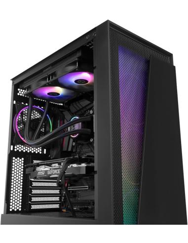 Nox Hummer Blaster Cristal Templado USB 3.0 aRGB Negro