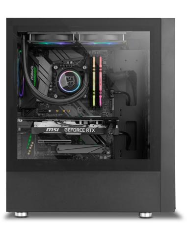 Nox Hummer Blaster Cristal Templado USB 3.0 aRGB Negro