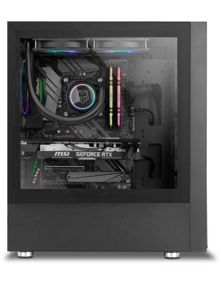 Nox Hummer Blaster Cristal Templado USB 3.0 aRGB Negro