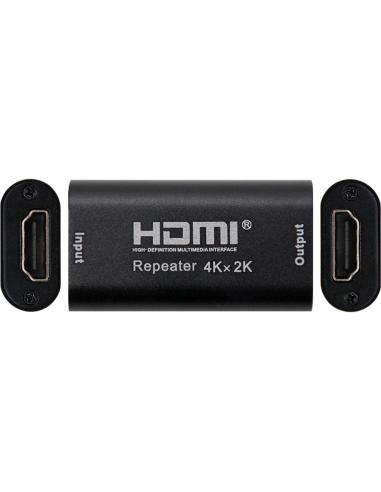 Nanocable 10.15.1201 Repetidor HDMI-A a HDMI-A V1.4 Hembra/Hembra Negro