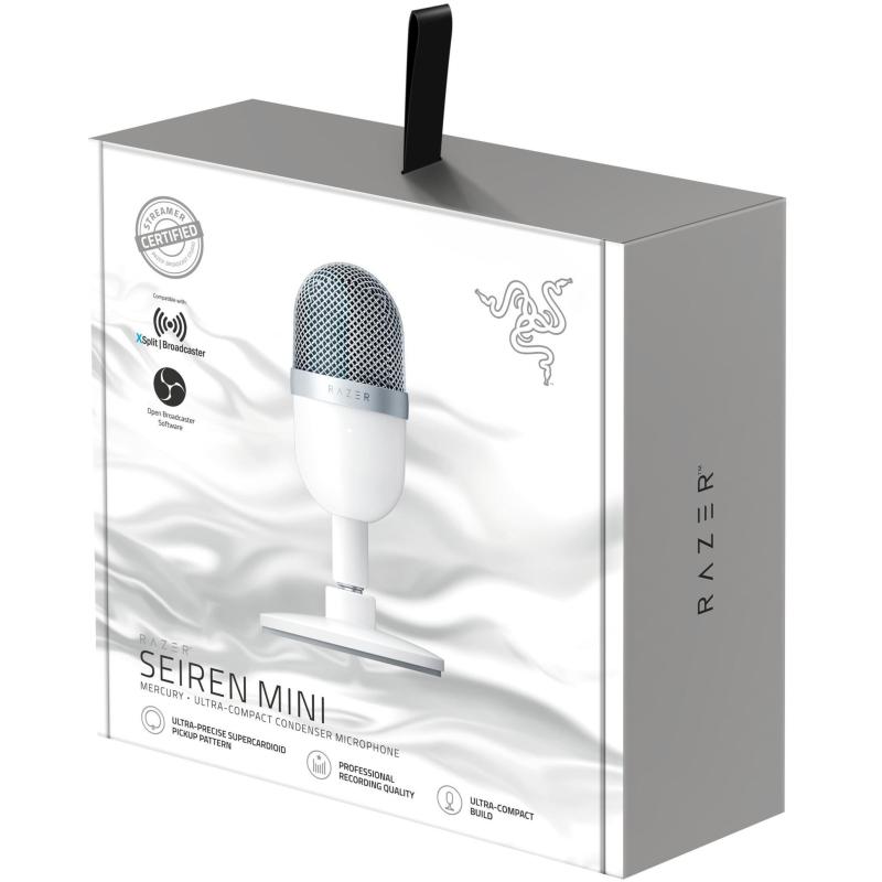 Razer RZ19-03450300-R3M1 Seiren Blanco Mini Micrófono Compacto USB Rosa para Streaming