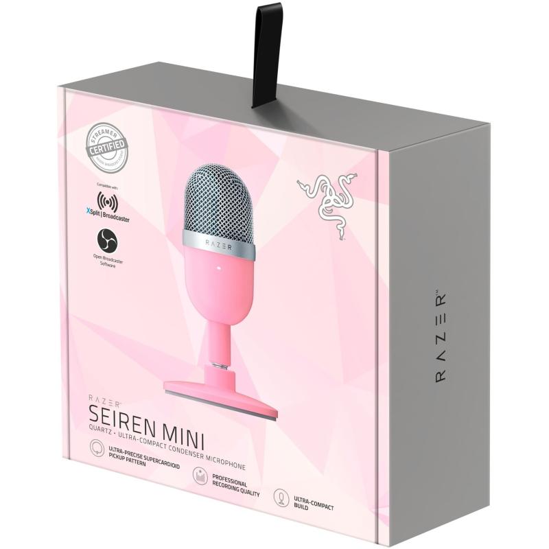 Razer RZ19-03450200-R3M1 Seiren Mini Micrófono Compacto USB Rosa para Streaming