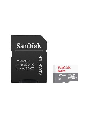 SanDisk Ultra MicroSDHC 32GB Clase 10 UHS-I + Adaptador
