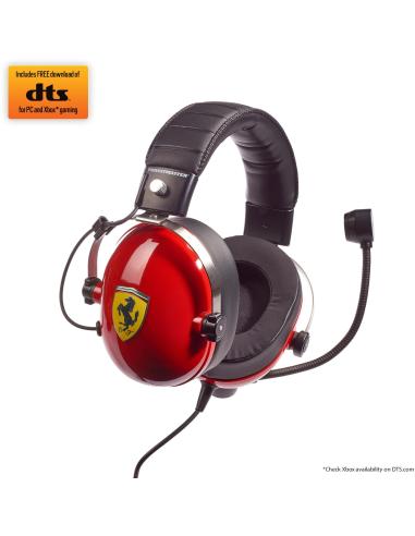ThrustMaster T.Racing Scuderia Ferrari Edition-DTS Auriculares Gaming Multiplataforma Negro