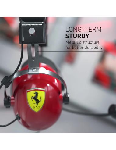 ThrustMaster T.Racing Scuderia Ferrari Edition-DTS Auriculares Gaming Multiplataforma Negro