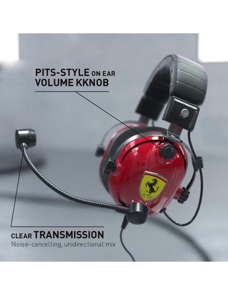 ThrustMaster T.Racing Scuderia Ferrari Edition-DTS Auriculares Gaming Multiplataforma Negro