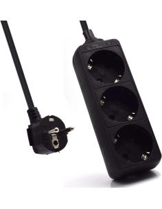 Ewent EW3959 Regleta 3xSchuko Negra-1337590