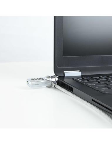 TooQ TQCLKC0015 Cable de Seguridad con Combinación para Portátiles 1.5m Gris