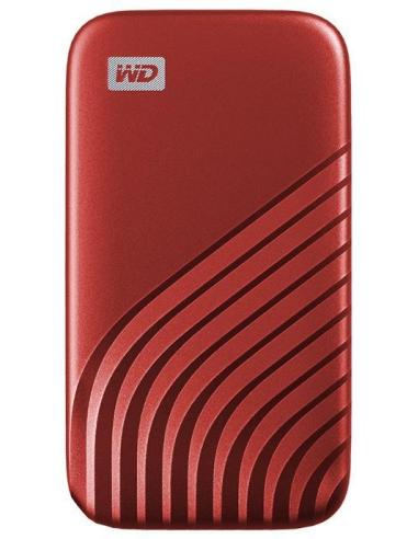 WD My Passport SSD 500GB USB-C Rojo