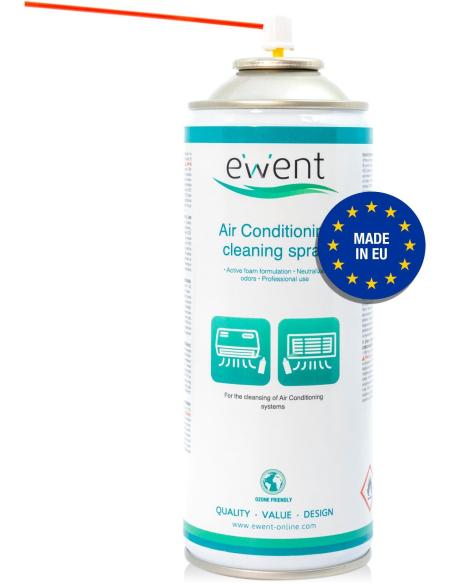 Ewent EW5619 Spray de Limpieza de Aire Acondicionado 400ml