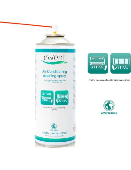 Ewent EW5619 Spray de Limpieza de Aire Acondicionado 400ml
