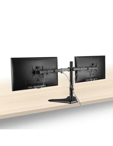 Ewent EW1536 Soporte de Mesa para 2 Monitores 13 - 32" Máx. 8Kg Negro