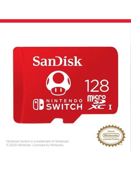 SanDisk Tarjeta de Memoria SDXC 128GB para Nintendo Switch