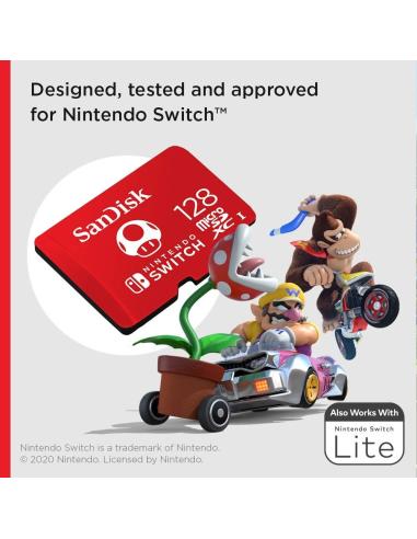 SanDisk Tarjeta de Memoria SDXC 128GB para Nintendo Switch