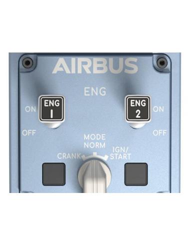 Thrustmaster TCA Quadrant Airbus Edition Negro Azul Simulador de Vuelo PC