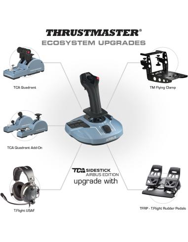 Thrustmaster TCA Quadrant Airbus Edition Negro Azul Simulador de Vuelo PC