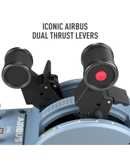 Thrustmaster TCA Quadrant Airbus Edition Negro Azul Simulador de Vuelo PC