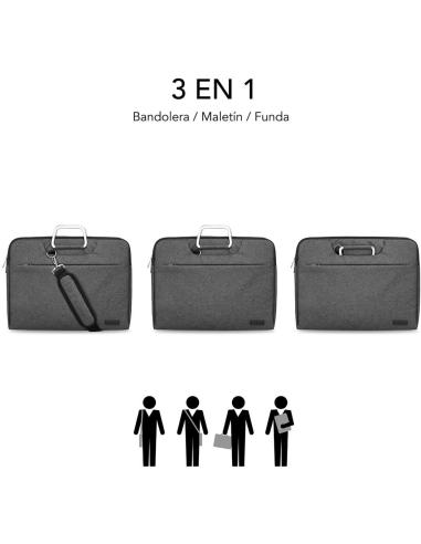 Subblim Business Sleeve Gris Funda para Portátiles hasta 15.6"