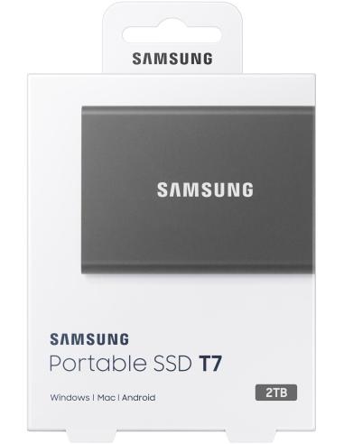 Samsung T7 Touch Disco Duro Externo SSD 2TB USB 3.2 Gris