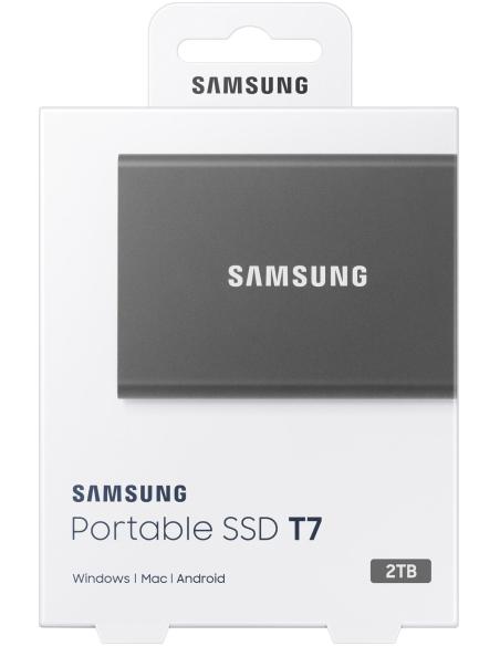 Samsung T7 Touch Disco Duro Externo SSD 2TB USB 3.2 Gris