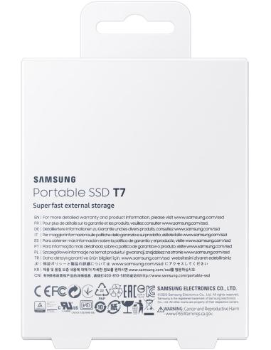Samsung T7 Touch Disco Duro Externo SSD 2TB USB 3.2 Gris