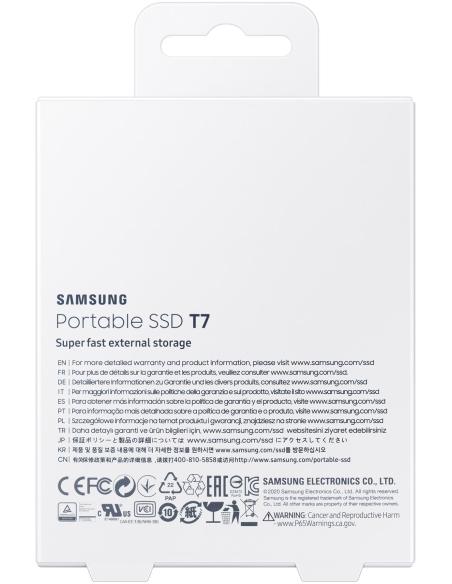 Samsung T7 Touch Disco Duro Externo SSD 2TB USB 3.2 Gris