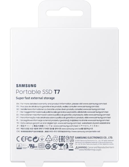 Samsung T7 Disco Duro SSD PCIe NVMe USB 3.2 1TB Azul
