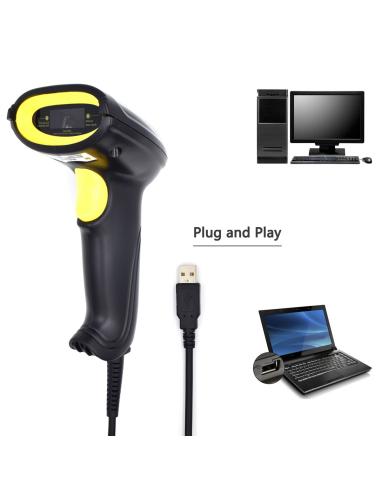 Ewent EW3400 Lector Código de Barras Laser 1D USB