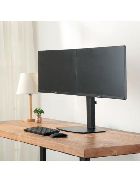 Ewent EW1538 Soporte de Mesa 2 Brazos para Monitores 13 -27" Máx. 12Kg Negro