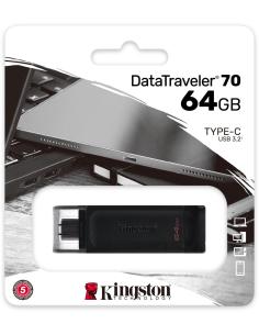 Kingston DataTraveler 70 64GB USB-C Negro-1334891