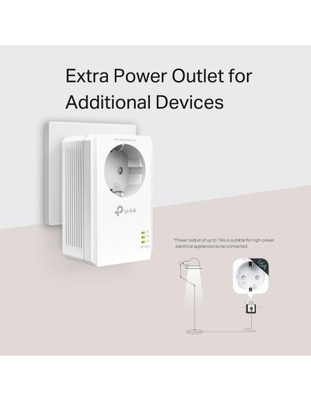 TP-Link TL-PA7017P KIT PLC Powerline Red Eléctrica AV1000 Gigabit Enchufe Incorporado 2 Unidades
