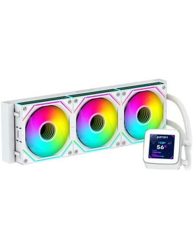 Abysm Oceanic LCD 360 ARGB Kit de Refrigeración Líquida 360mm Blanco