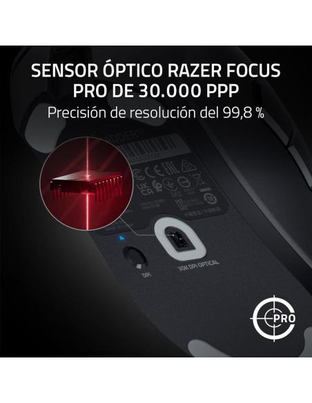 Razer DeathAdder V3 Ratón Gaming Óptico 30000 DPI Negro