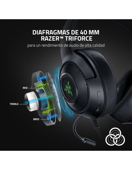 Razer Kraken V3 X Auriculares Gaming USB 7.1 Negros