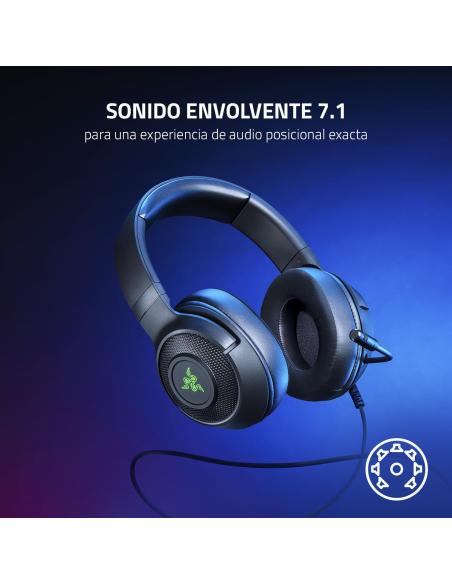 Razer Kraken V3 X Auriculares Gaming USB 7.1 Negros