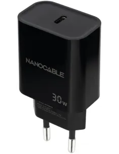 Nanocable 10.10.2010 Cargador USB-C 30W Negro-AATCAT0430