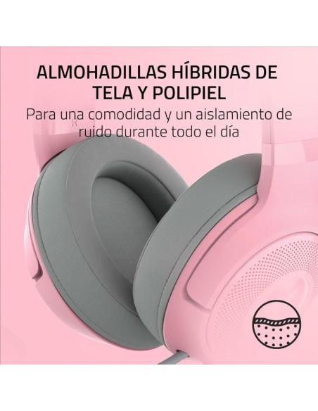 Kraken Kitty V2 Auriculares RGB Gaming Rosas