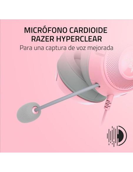 Kraken Kitty V2 Auriculares RGB Gaming Rosas