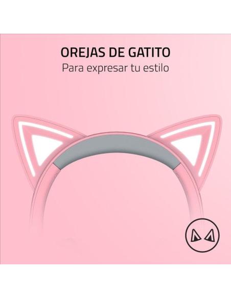 Kraken Kitty V2 Auriculares RGB Gaming Rosas