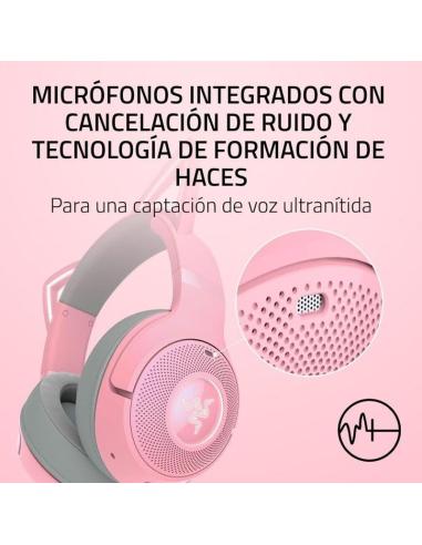 Kraken Kitty BT V2 Quartz Edition Auriculares RGB Gaming Inalámbricos Rosas