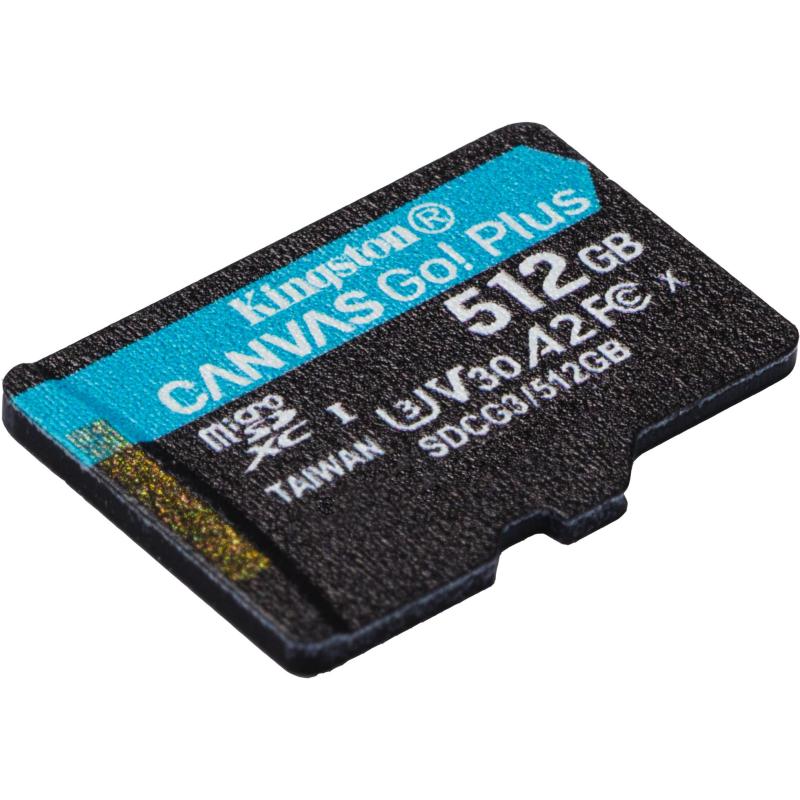 Kingston Canvas Go Plus 512GB microSD UHS-I Clase 10 + Adaptador SD