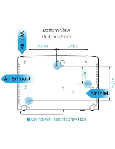BenQ X500i Proyector ANSI DLP 4K 2200 Lúmenes Blanco